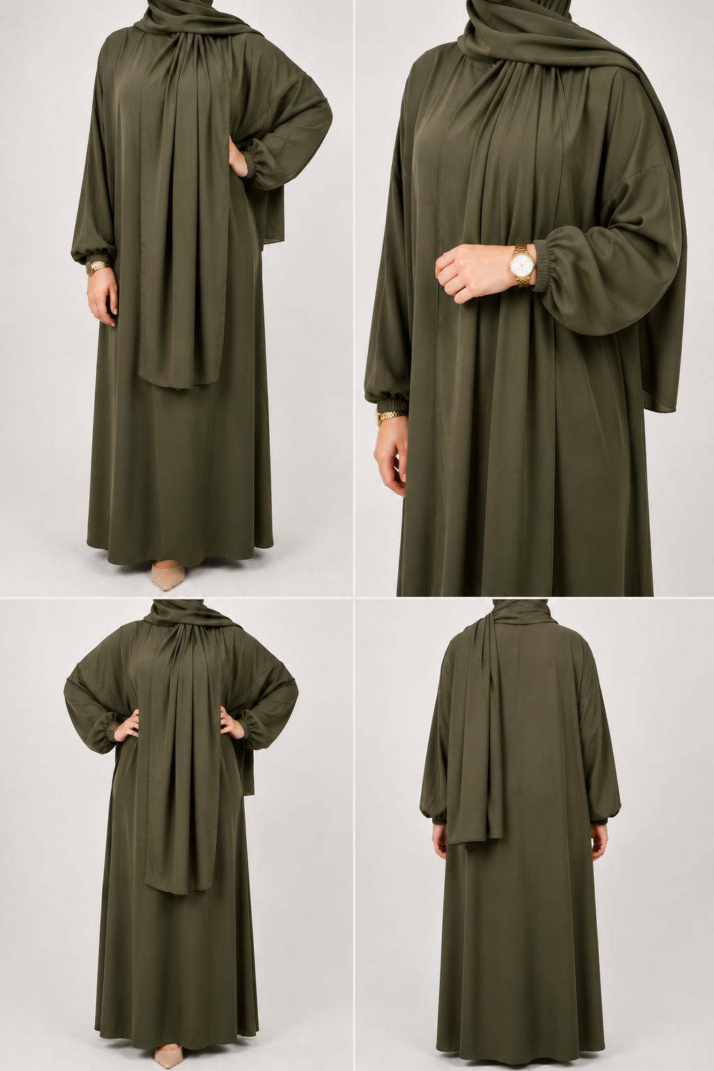 Abaya et hijab intégré