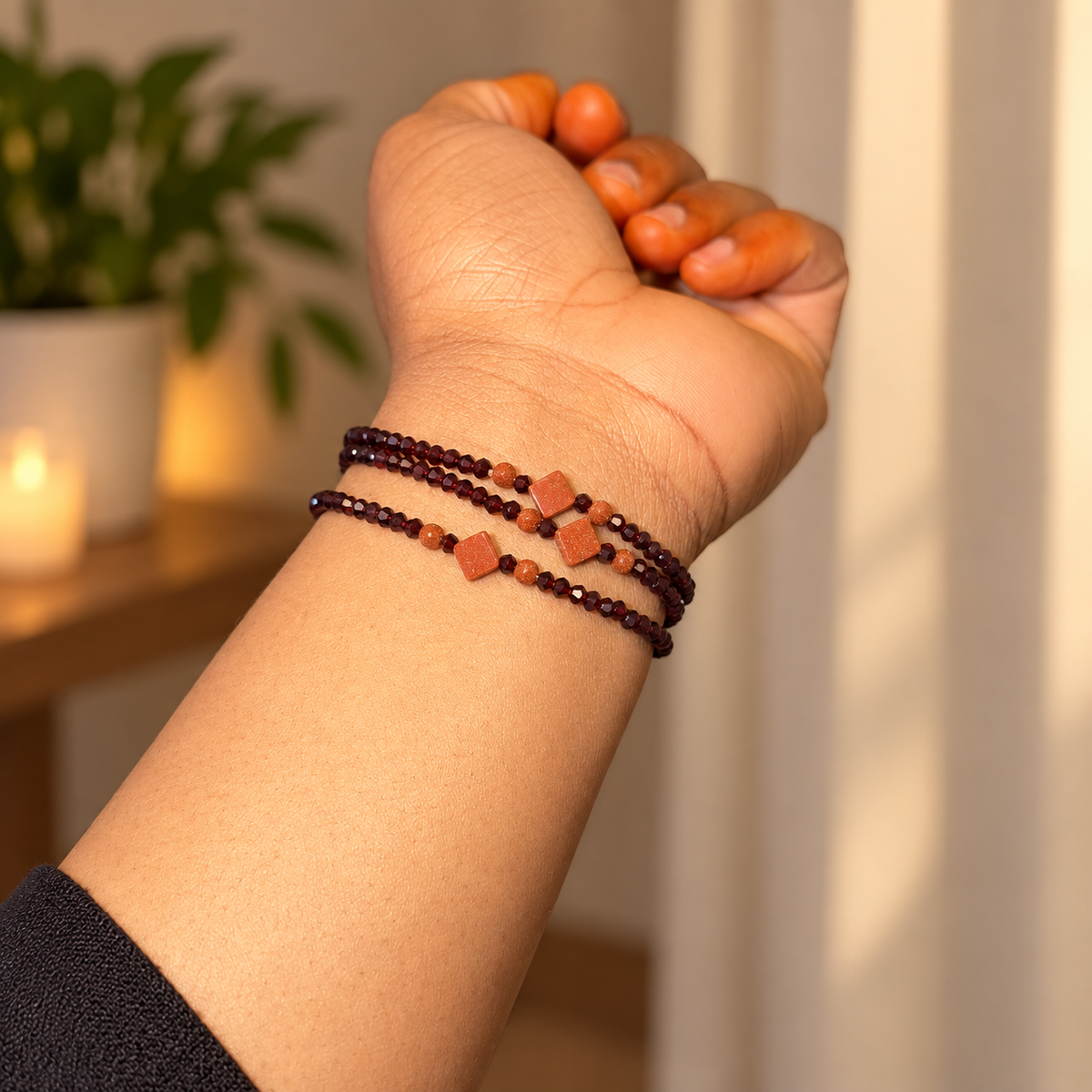 Lot de 3 bracelets en perles