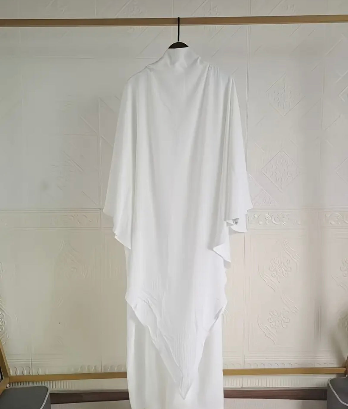 Ensemble Abaya & Khimar – Longueur adaptée de 1m60 à 1m75