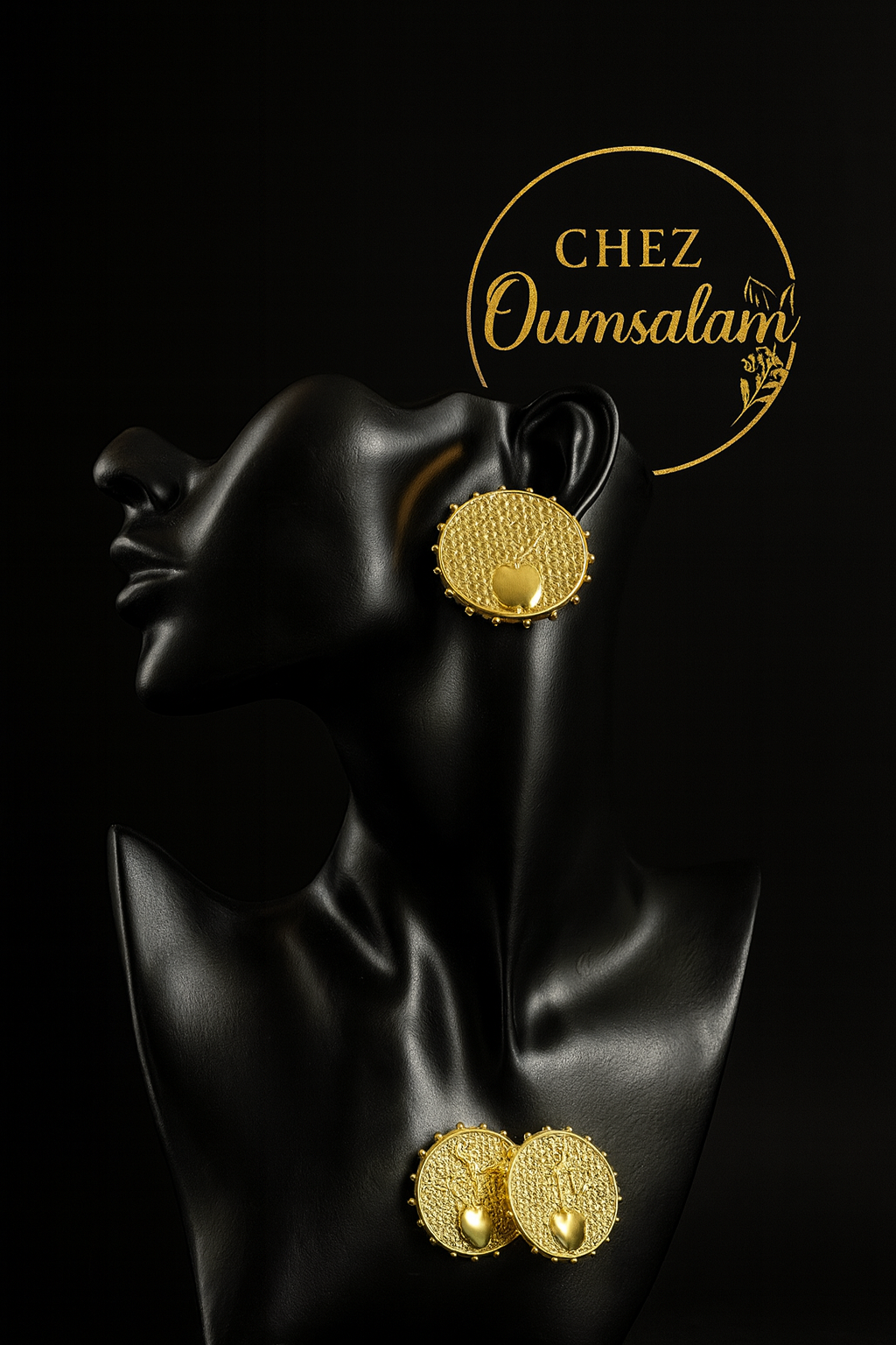 Boucle d’oreille et bague