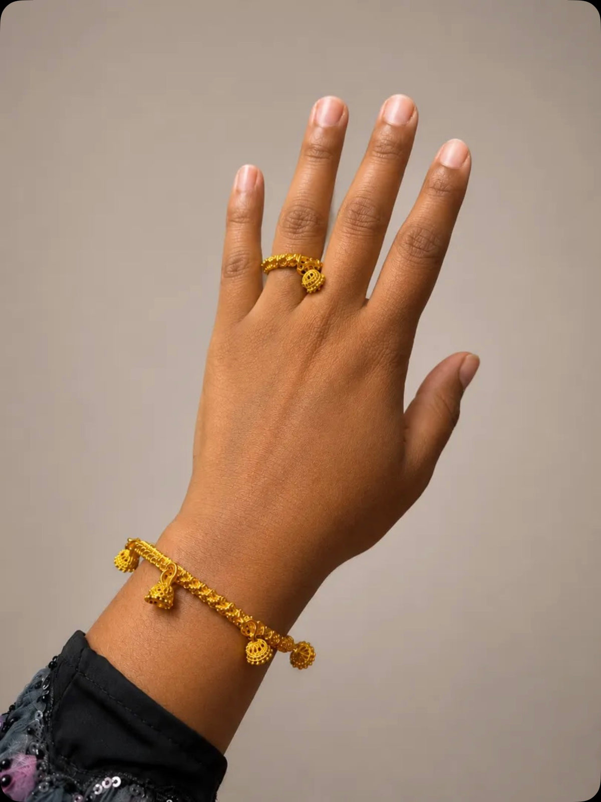 Bracelet et Bague imitation Or