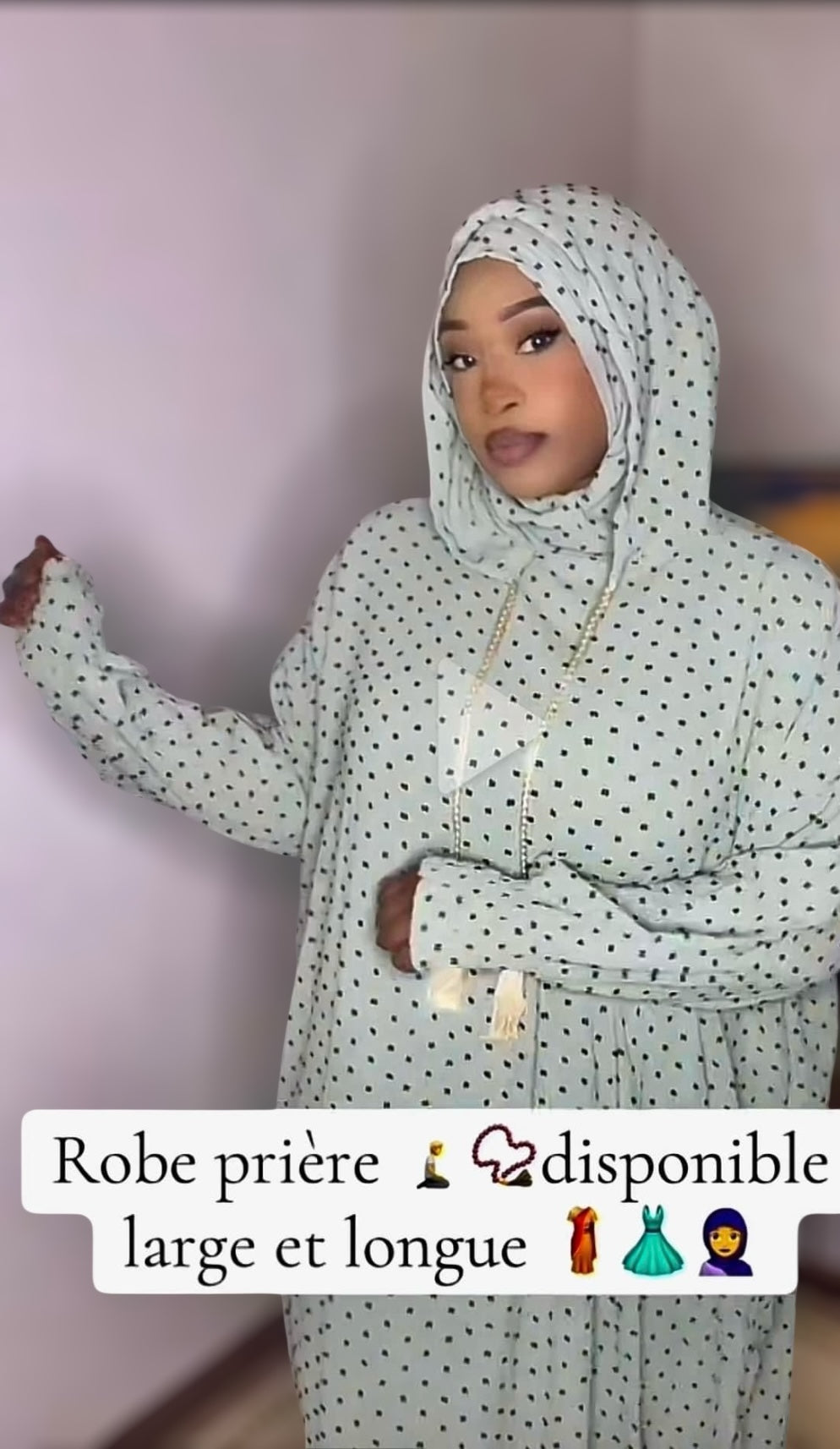 Robe de prière 2 capuches