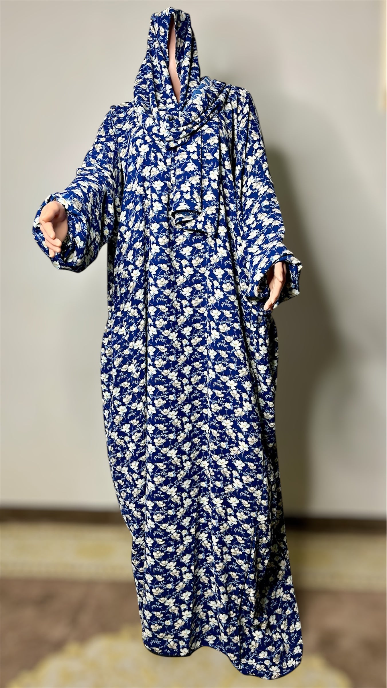 Robe de prière avec hijab intégré / 2 capuche