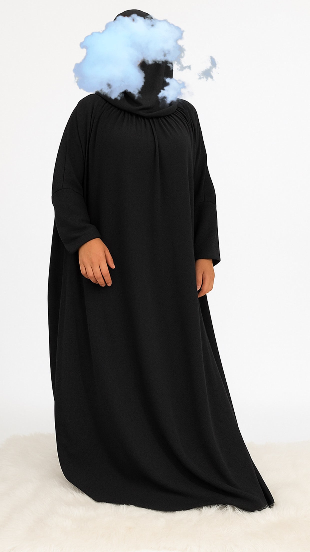 Abaya Saoudienne avec capuche intégré