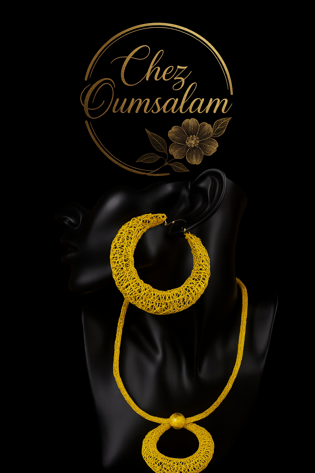 Parure style argent trempé dans l’or