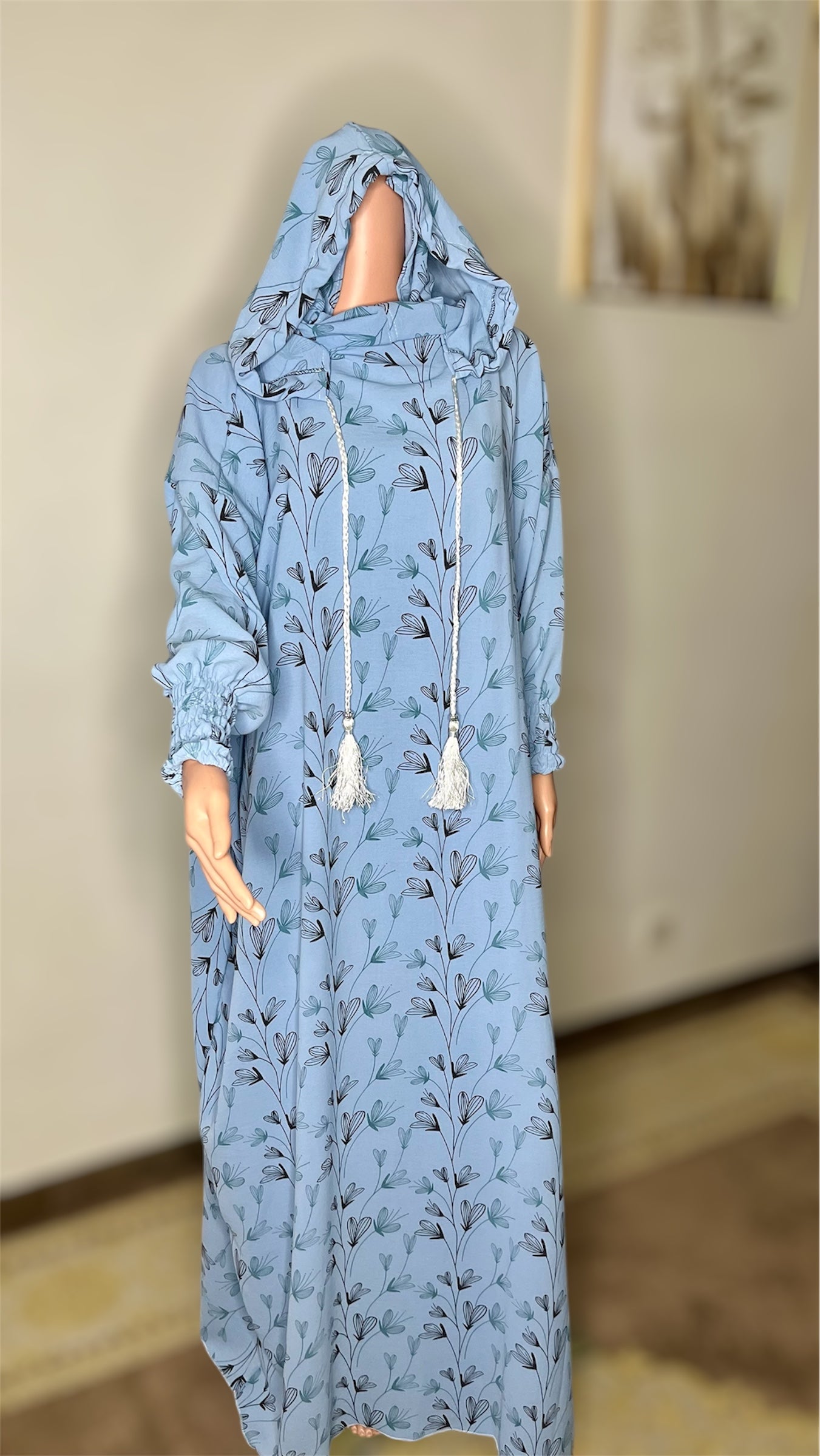 Robe de prière avec hijab intégré / 2 capuche