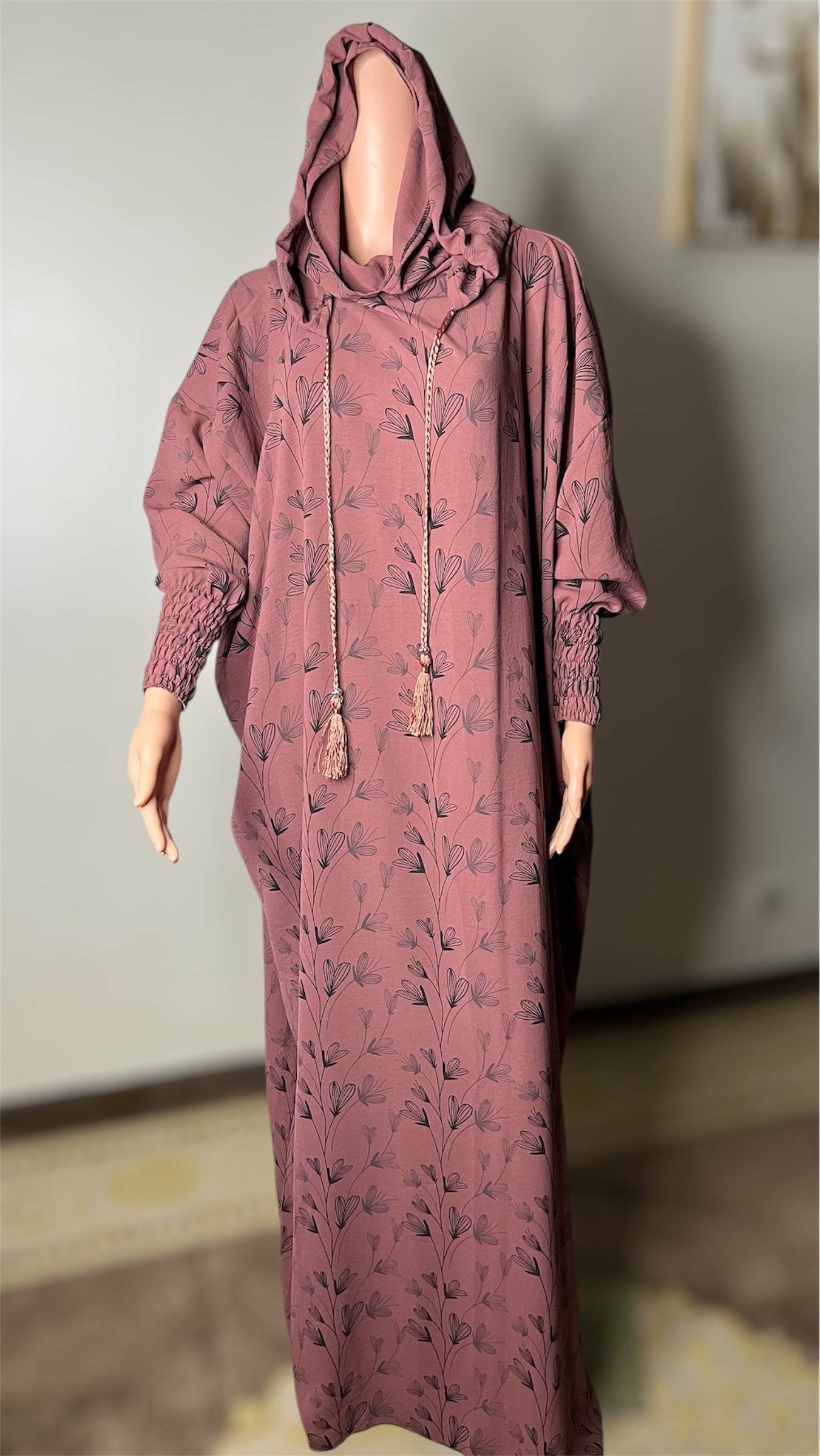 Robe de prière avec hijab intégré / 2 capuche