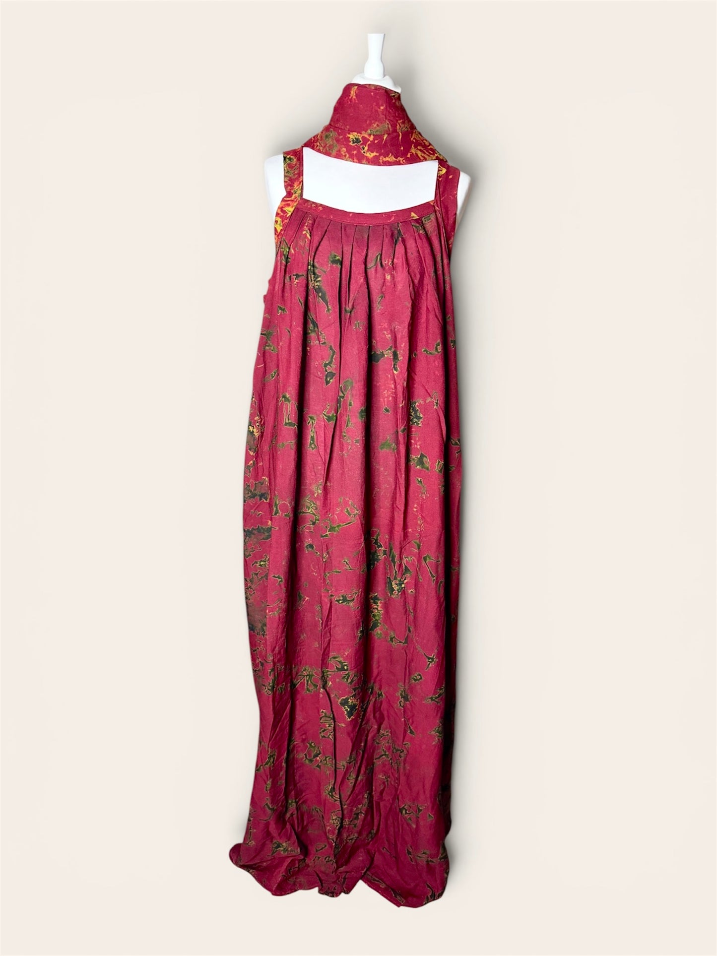 Dampé/Mehlfa robe manches bretelles avec foulard confort