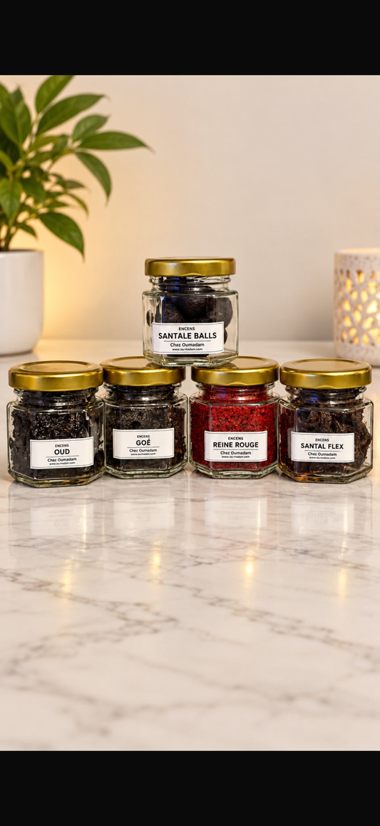 Box Woussoulan – Coffret Premium de 5 Encens Naturels & Parfums d’Exception