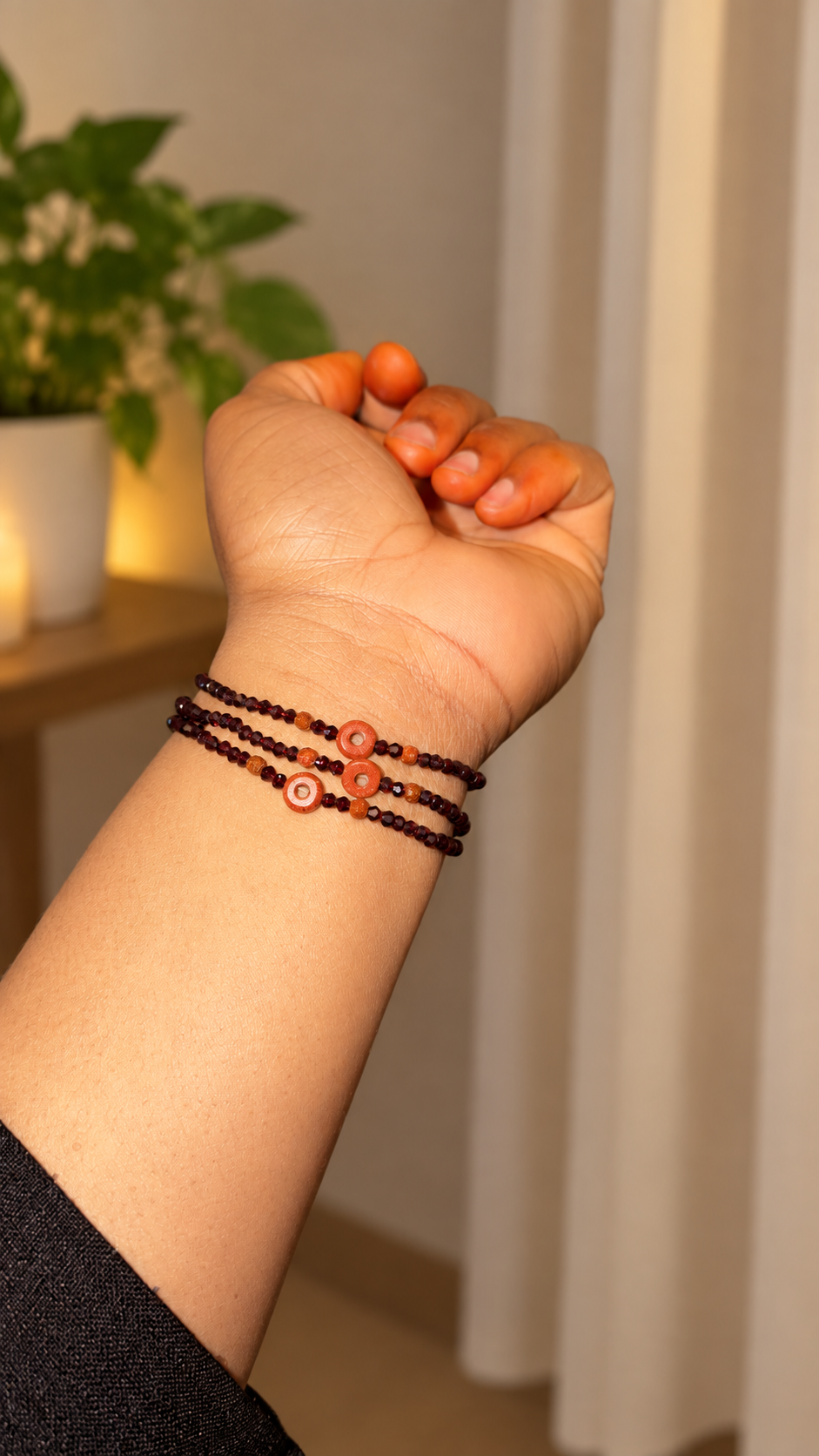 Lot de 3 bracelets en perles