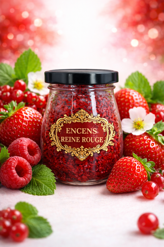 Encens Reine Rouge – Parfum fruité oriental | Encens premium longue tenue
