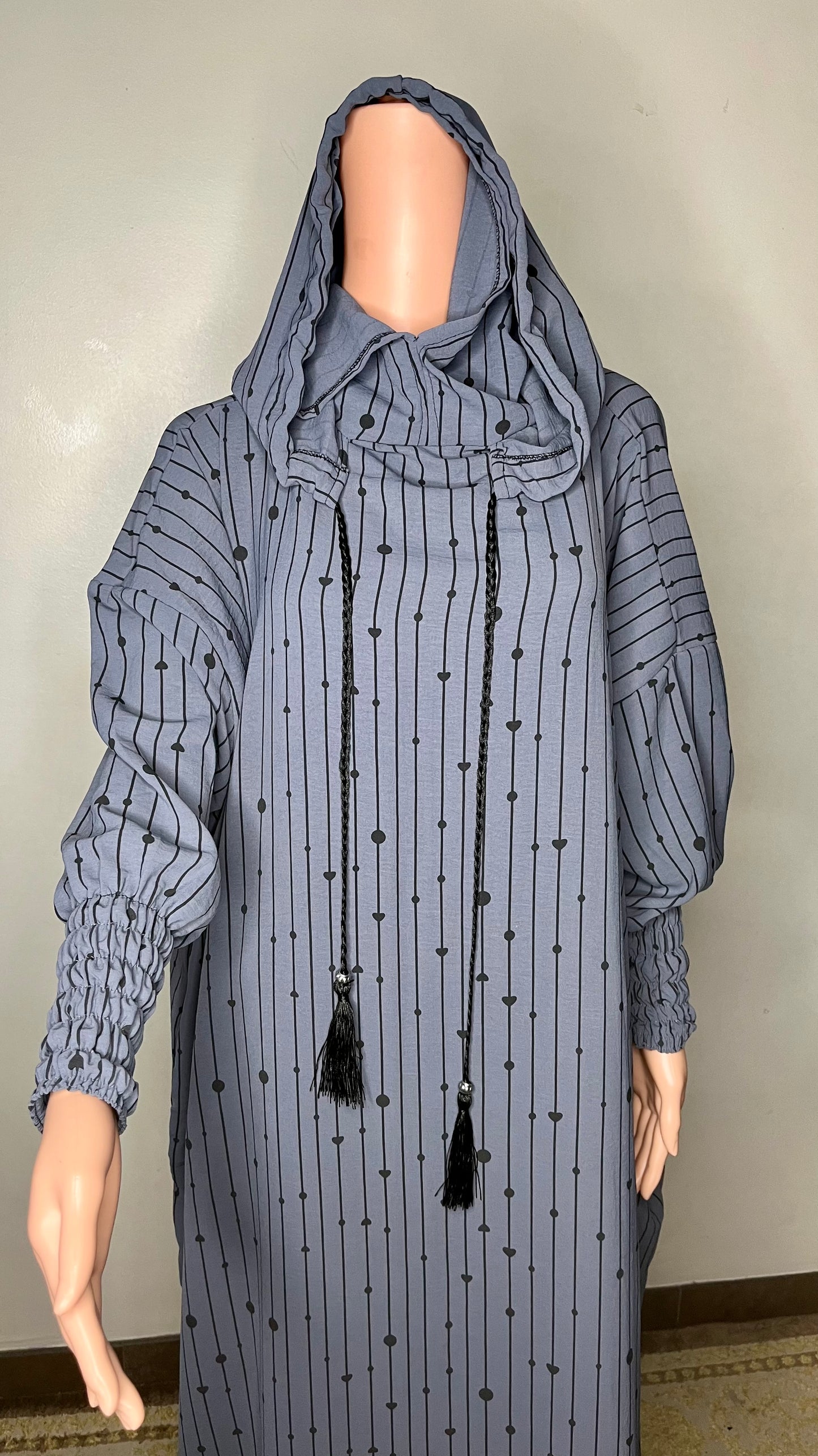 Robe de prière avec hijab intégré / 2 capuche