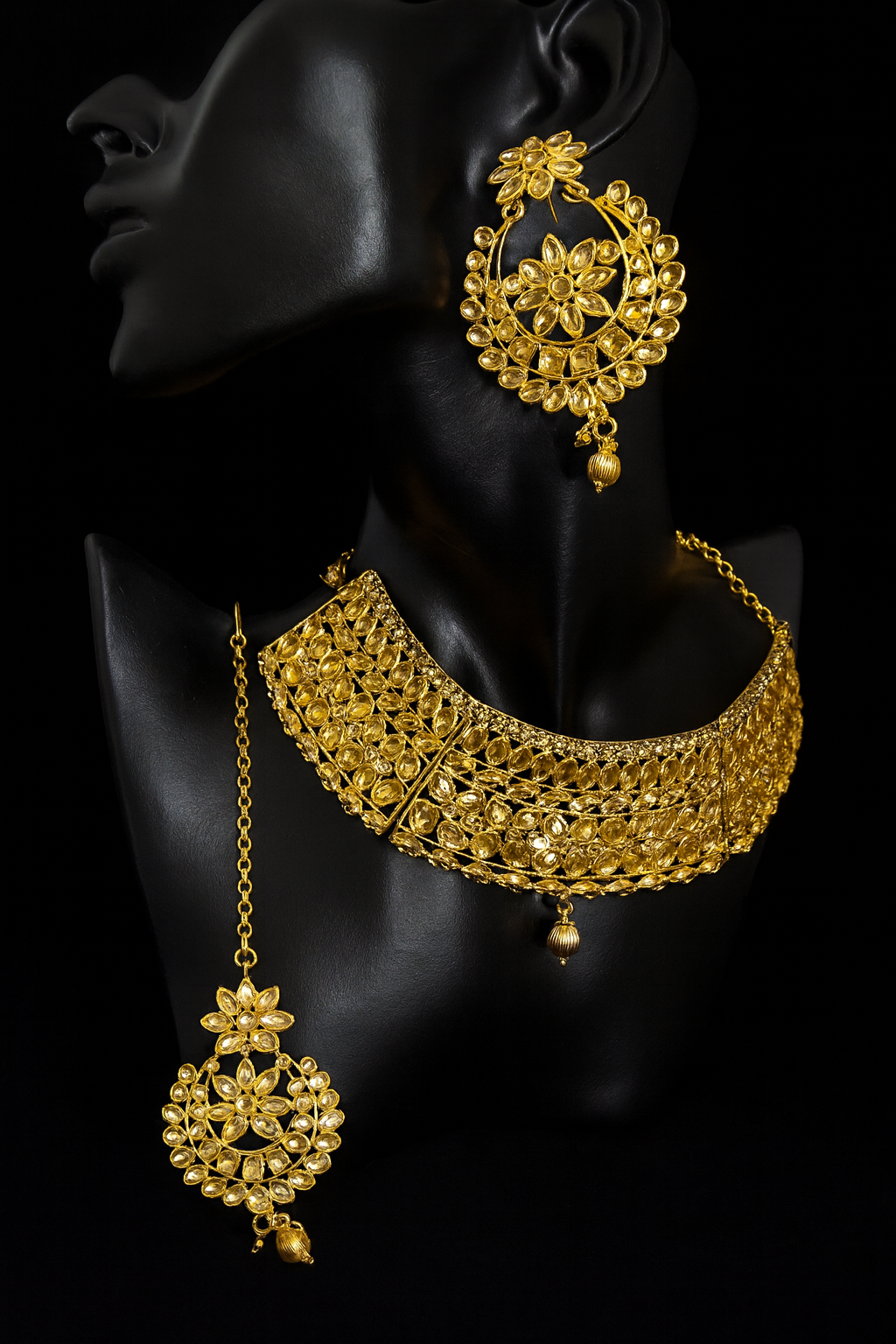 Parure avec bijoux de tête