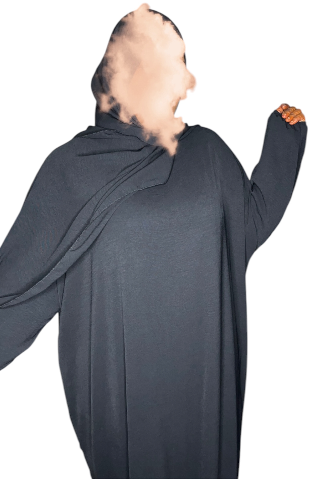 Abaya hijab intégré grande taille