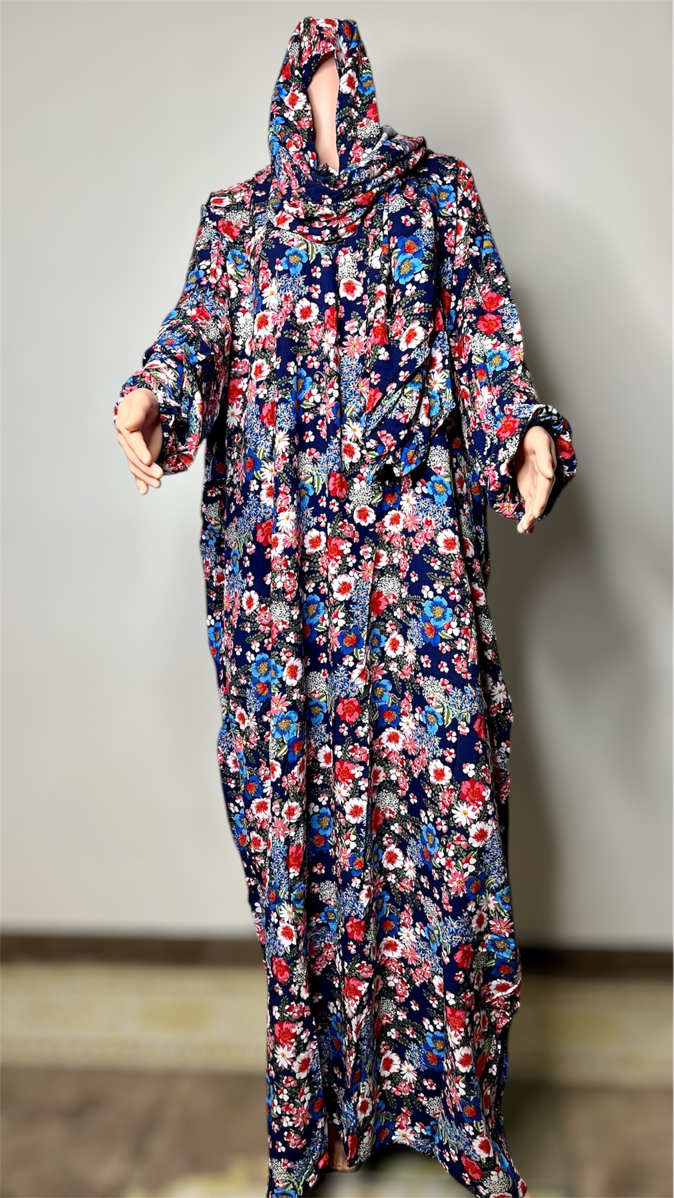 Robe de prière avec hijab intégré / 2 capuche