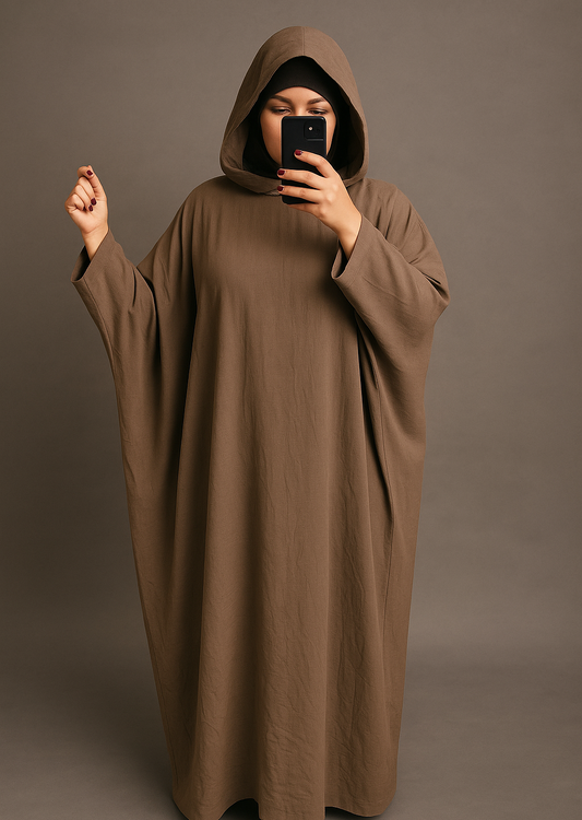 Abaya Saoudienne avec capuche intégré