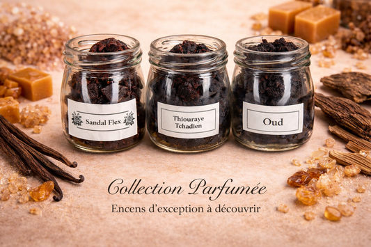 Collection encens tchadien Sandal flex Oud et Sandal balls lot de 3