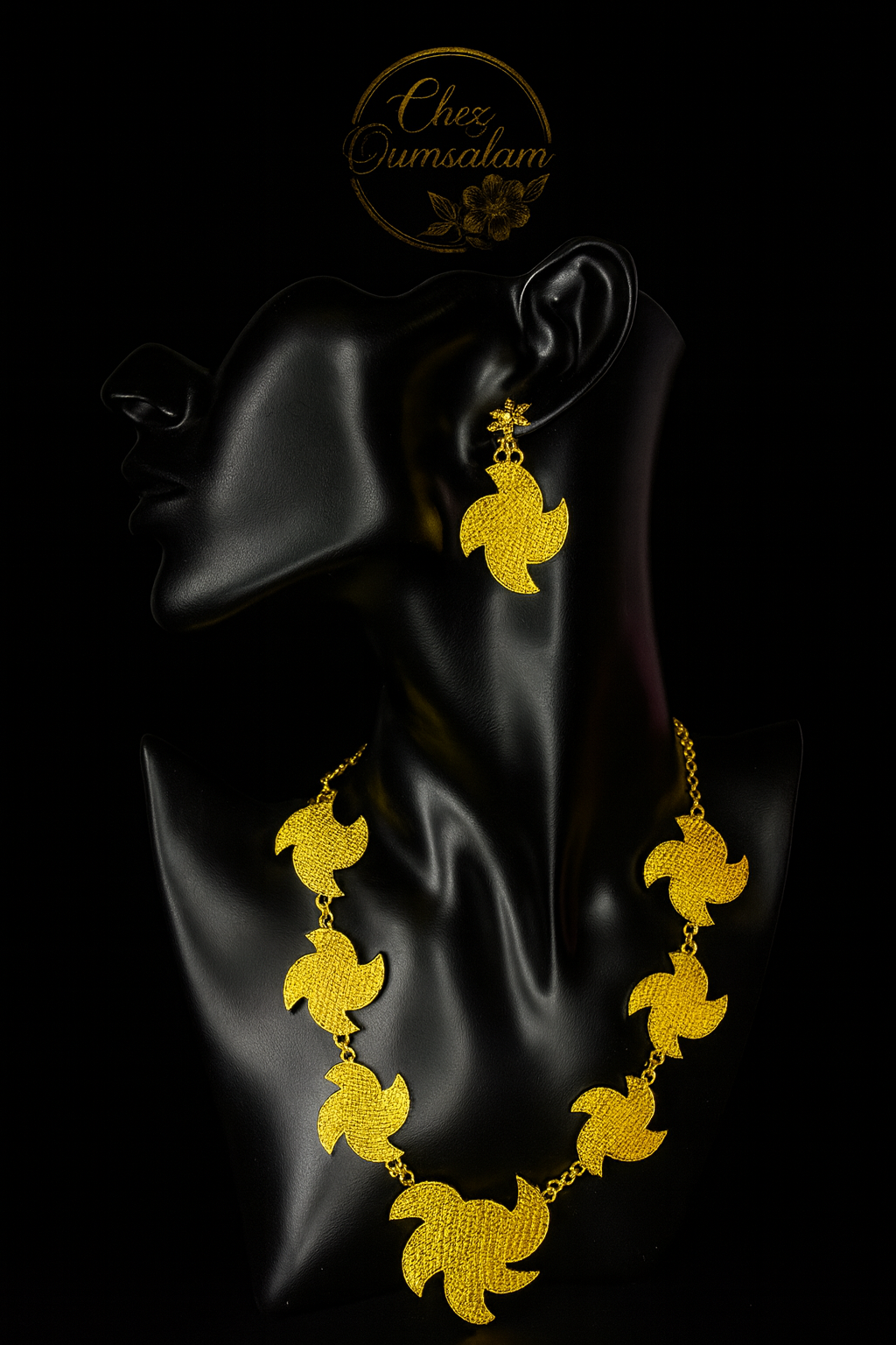 Parure style argent trempé