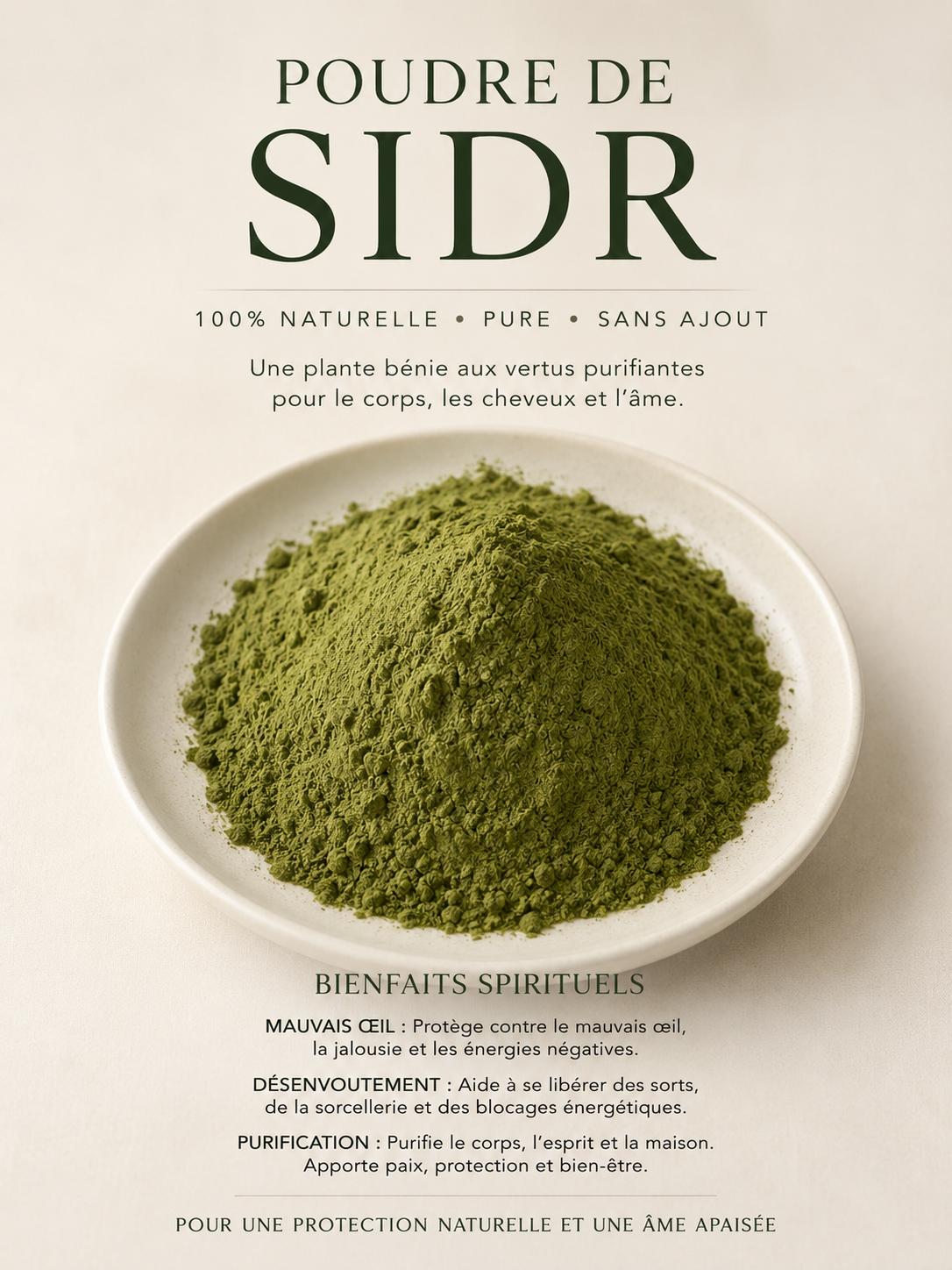Savon Déblocage au Sidr & Sel de Mer – Protection Mauvais Œil