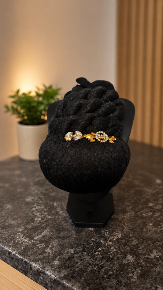 Chignon à la laine