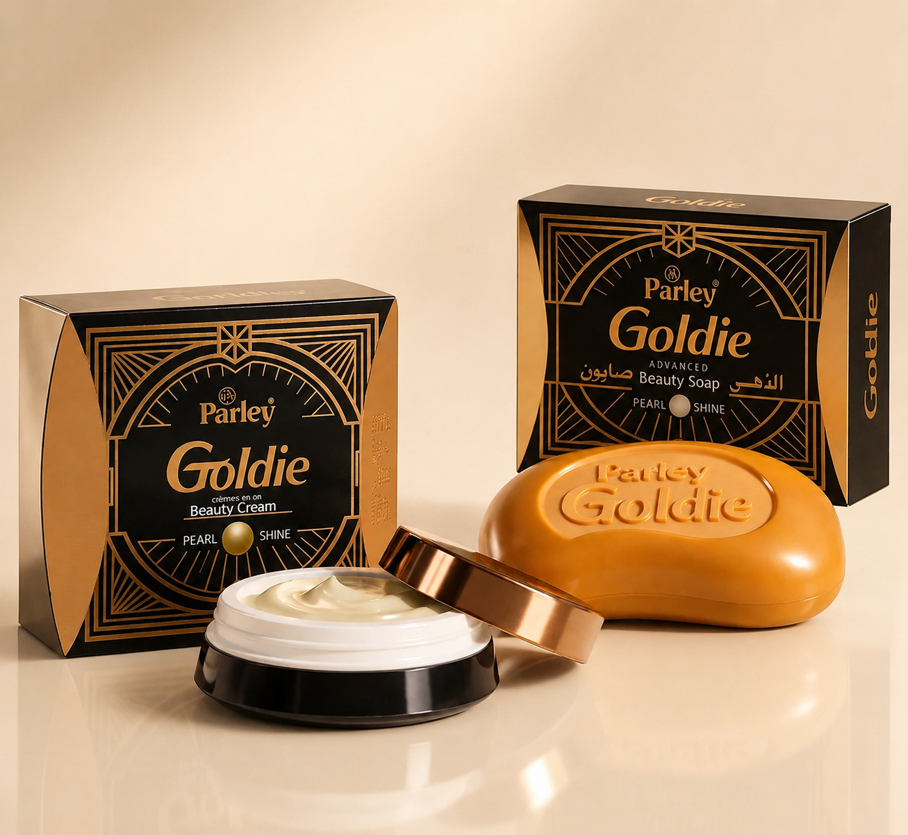 Pack Goldie – Savon Visage & Crème Éclat